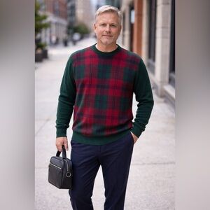 Vintage 80s Clan Douglas Pure Cashmere Sweater Size L/XL